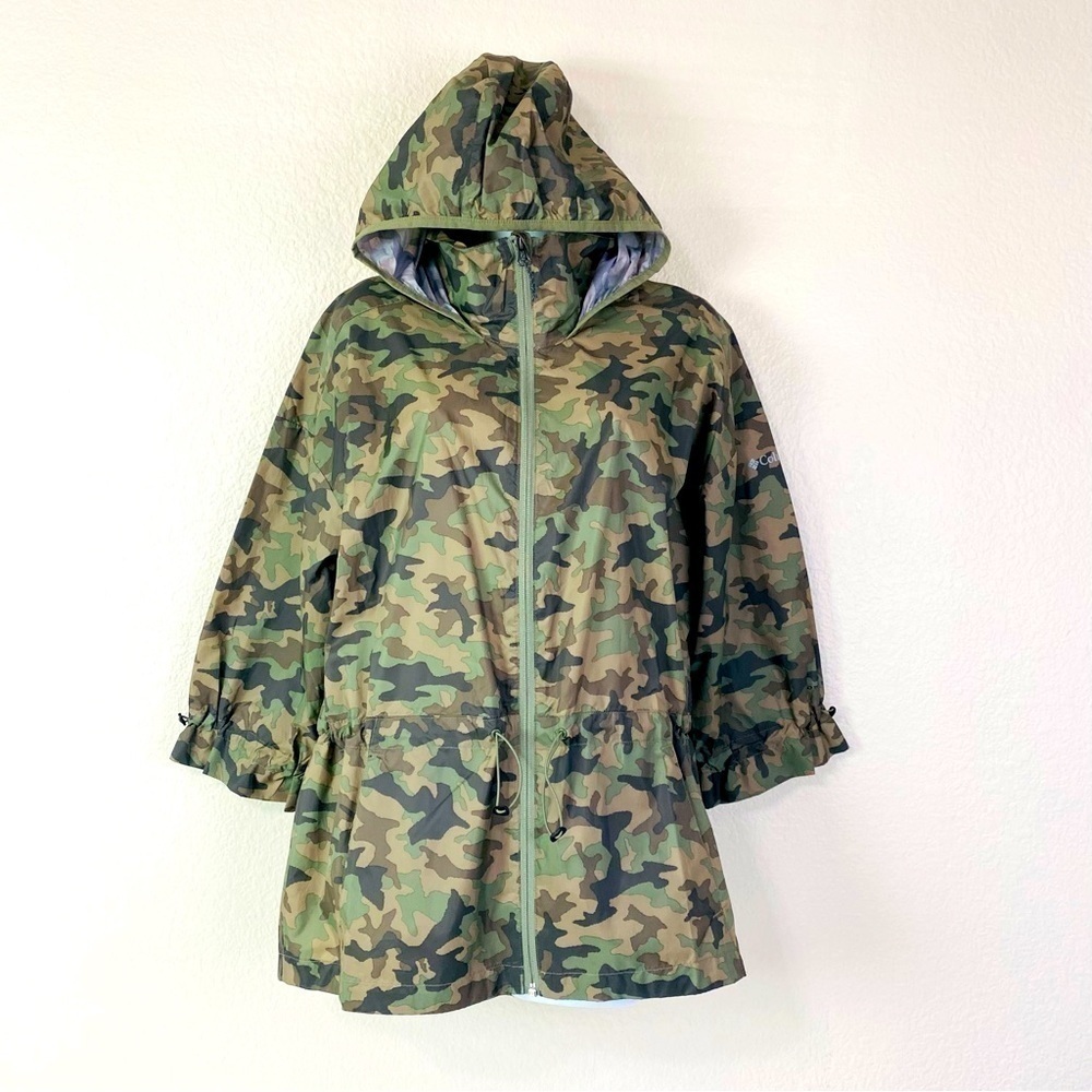 Columbia Flash Forward Camo Light Weight Windbreaker Size M